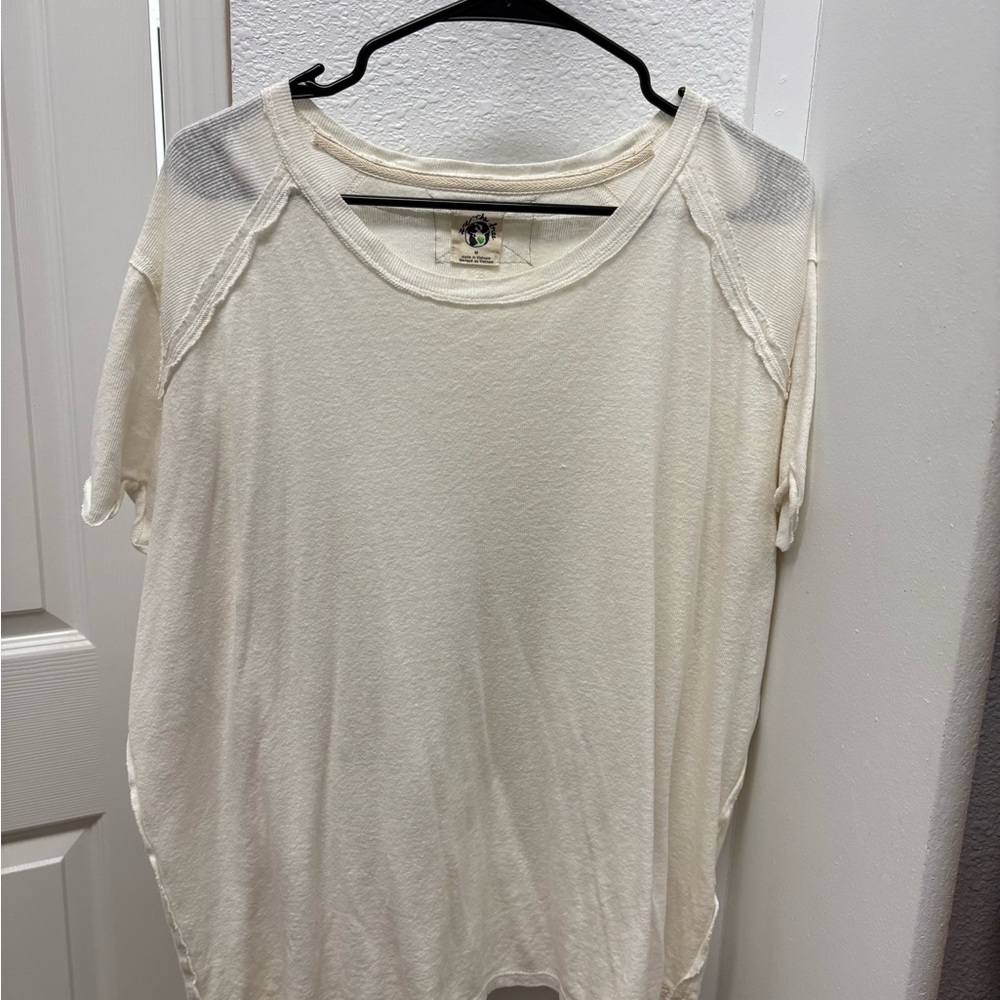 We The Free Cream Short Sleeve Tee